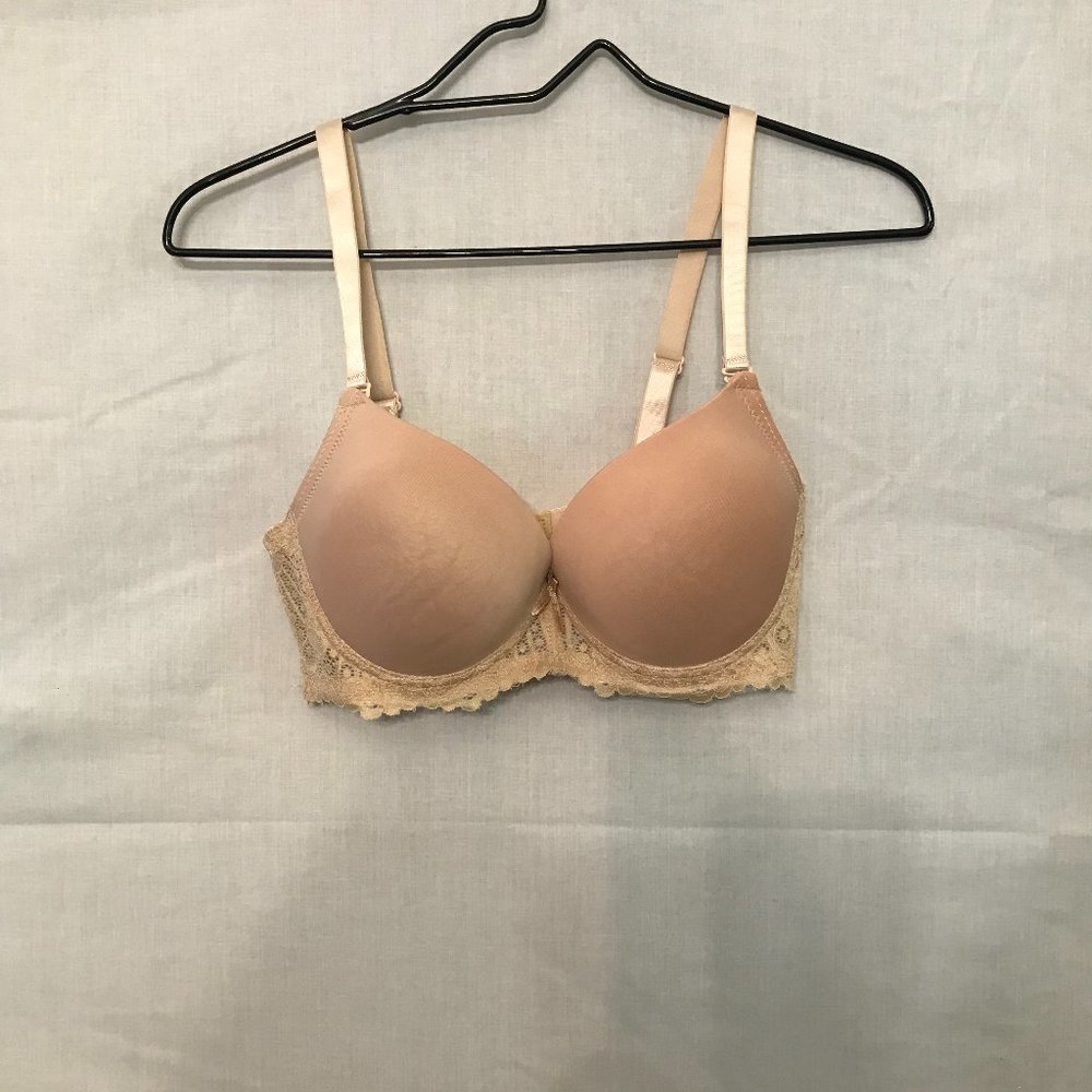 Light Beige Padded Underwire Bra - 36 C